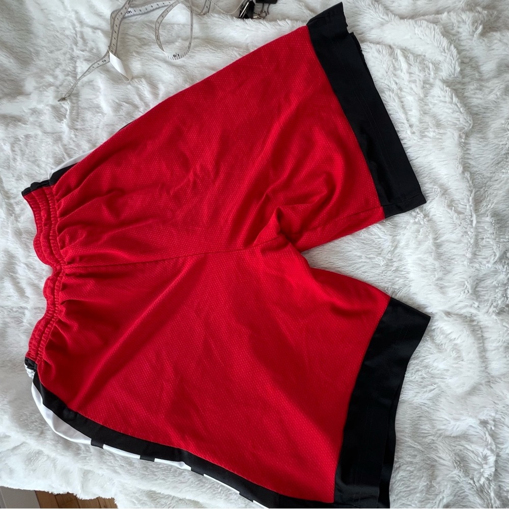 Nike Red Black Athletic Badketball Shorts Men M - Picture 6 of 11